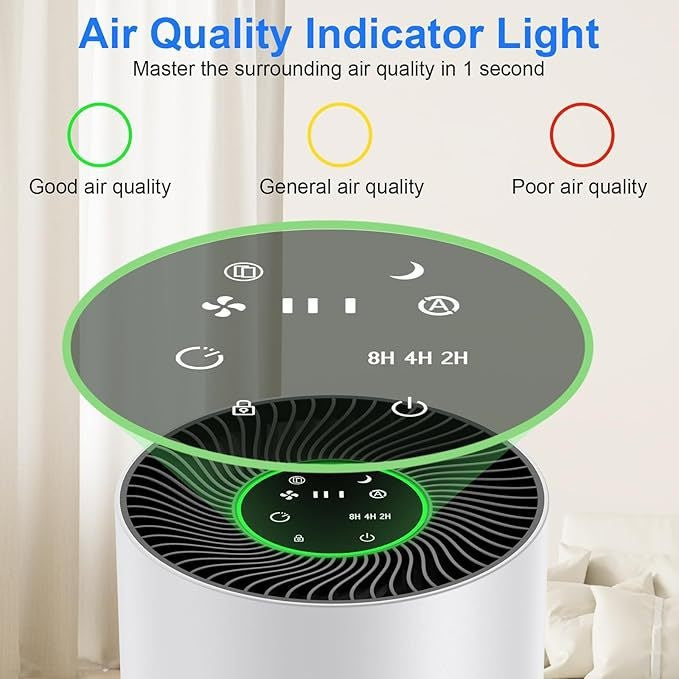 Pet air purifier with negative ions for formaldehyde removal odor removal air filtration
