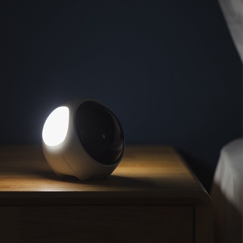 Cartoon Alarm Clock with Temperature Display, Bedside Night Light  Alarm Clock