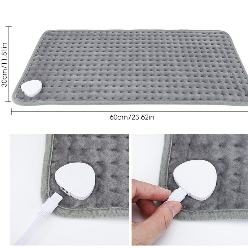 9-level temperature control 4-speed timed heating pad warm therapy small electric blanket