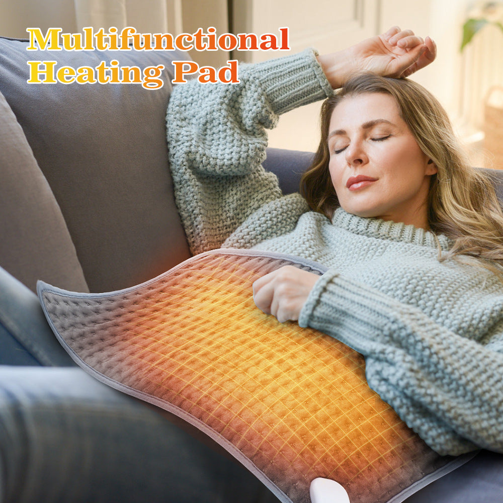 9-level temperature control 4-speed timed heating pad warm therapy small electric blanket