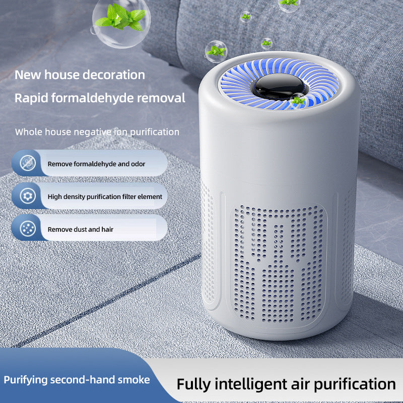 Air purifier for removing smoke and odor household indoor odor removal negative ion purifier