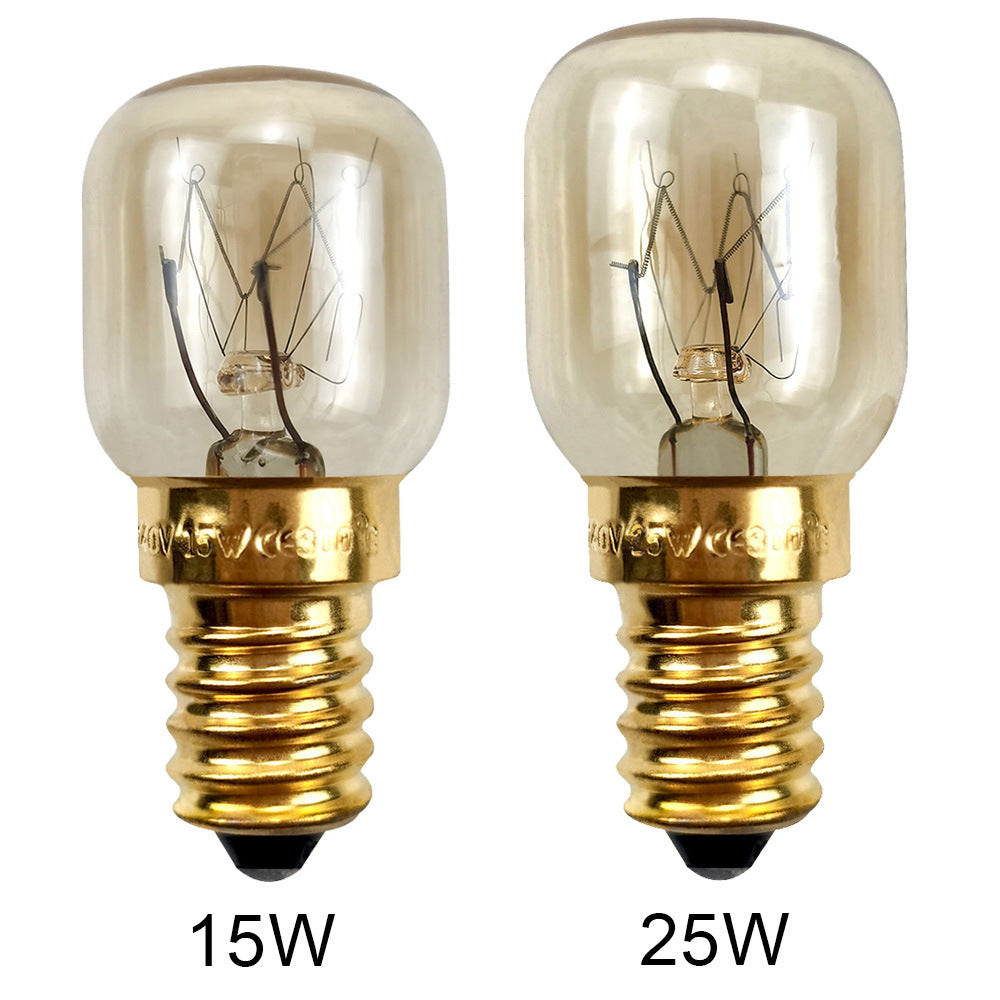 Bulb Oven Bulb 15W 25W Microwave Oven Lamp High Temperature Resistant E14 Himalayan Salt Crystal Lamp