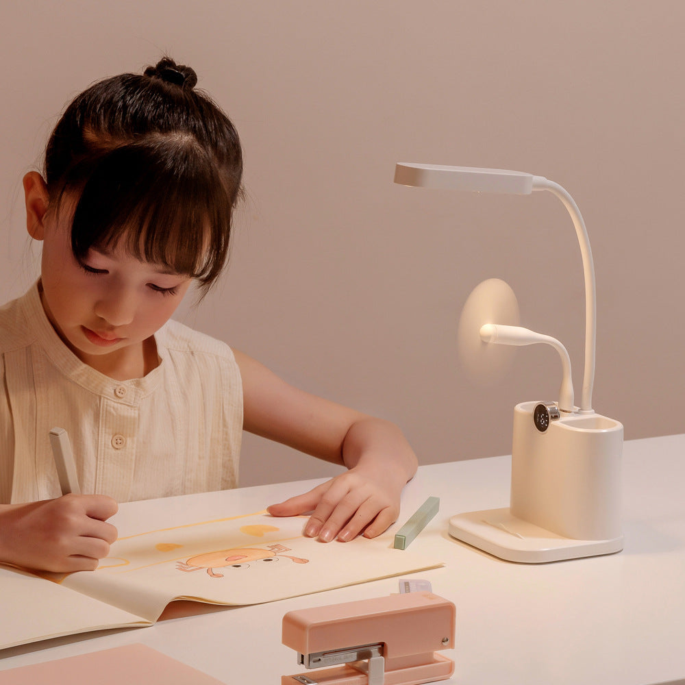 New Multi-Function Digital Display Desk Lamp Simple Smart Home Stepless Dimming Learning Led Eye Protection Lamp